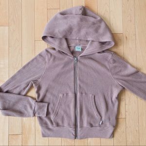 SOLD 🌼 Mauve Cropped TNA Zip Up Hoodie 💕